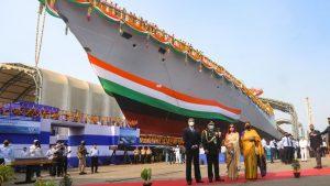 जीआरएसई कोलकाता ने प्रोजेक्ट 17 A के पहले जहाज 'हिमगिरी' का किया लॉन्च |_50.1