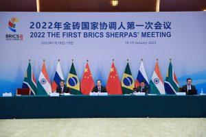 चीन की अध्यक्षता में आयोजित हुई 2022 की पहली ब्रिक्स शेरपा बैठक |_50.1