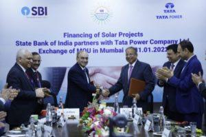 सौर परियोजनाओं के वित्तपोषण के लिए एसबीआई ने टाटा पावर के साथ समझौता किया |_50.1