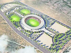 सौरव गांगुली ने दुनिया के तीसरे सबसे बड़े क्रिकेट स्टेडियम की आधारशिला रखी |_50.1