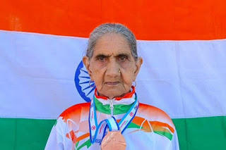 94 वर्षीय भगवानी देवी ने फिनलैंड में 100 मीटर स्प्रिंट में स्वर्ण पदक जीता |_50.1