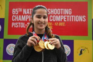 65वीं राष्ट्रीय निशानेबाजी चैंपियनशिप में दिव्या टीएस ने जीता स्वर्ण पदक |_3.1