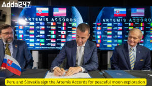 पेरू और स्लोवाकिया ने शांतिपूर्ण चंद्र अन्वेषण के लिए आर्टेमिस समझौते पर हस्ताक्षर