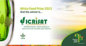 ICRISAT को "अफ्रीका खाद्य पुरस्कार 2021" से सम्मानित किया गया |_40.1