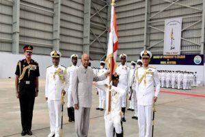 राष्ट्रपति ने भारतीय नौसेना के विमानन विंग को प्रतिष्ठित प्रेसिडेंट कलर अवार्ड से किया सम्मानित |_40.1