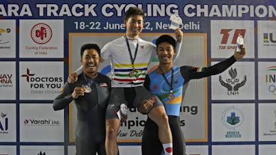 एशियाई चैंपियनशिप में रजत जीतने वाले पहले भारतीय बनें साइकिलिस्ट रोनाल्डो सिंह |_40.1