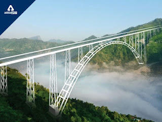 दुनिया के सबसे ऊंचे चिनाब रेलवे ब्रिज के गोल्डन ज्वाइंट का उद्घाटन किया गया |_40.1