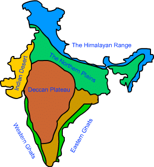 Deccan Plateau, Peninsular Plateau in India Map_40.1