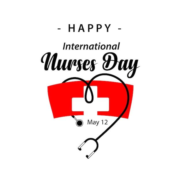 Happy international nurses day vector template design | Premium Vector