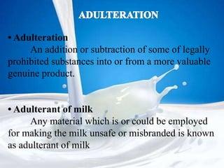 Adulteration in milk saurabh dighe