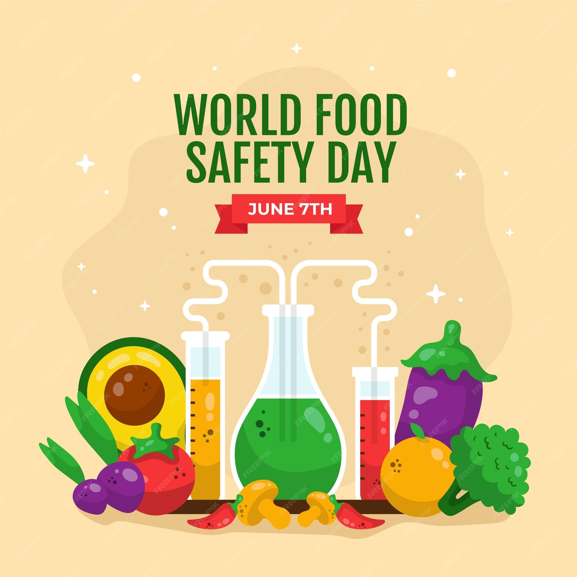 Free Vector | Hand drawn world food safety day illustration