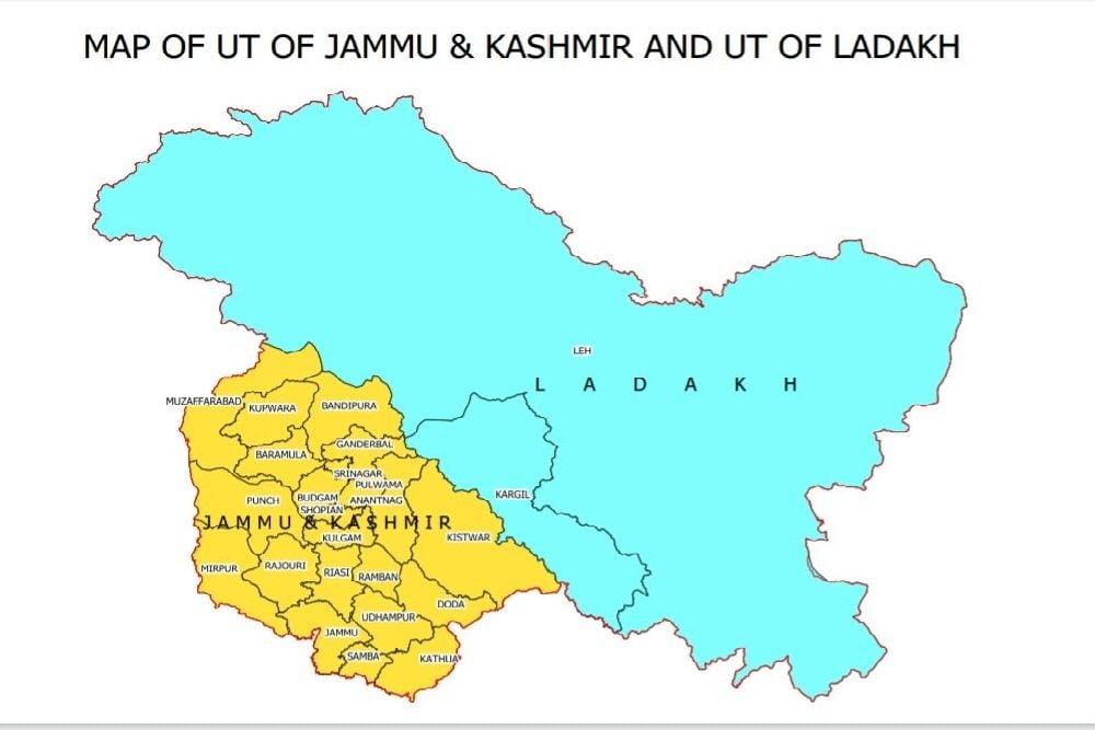 New Map Of India Released, Depicts Union Territories Of Jammu And Kashmir, Ladakh
