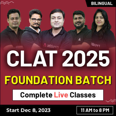 Clat 2025 foundation batch | complete live classes by adda247 (as per latest syllabus) - Adda247