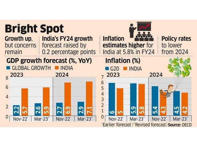 OECD raises FY24 India growth forecast to 5.9 per cent