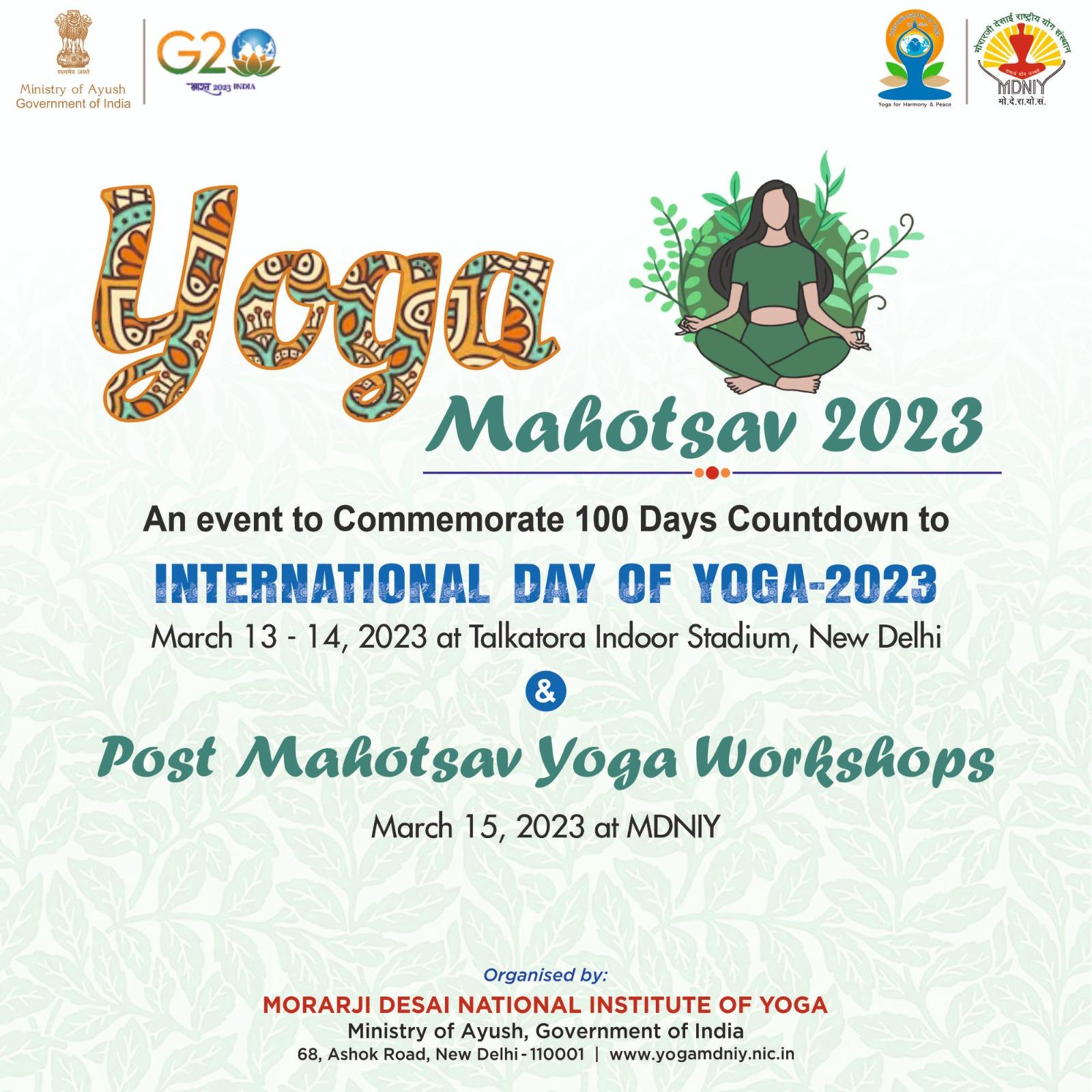 Celebrating International Yoga Day Free Yoga Session at Utsav Institute  Register +91-9323036863