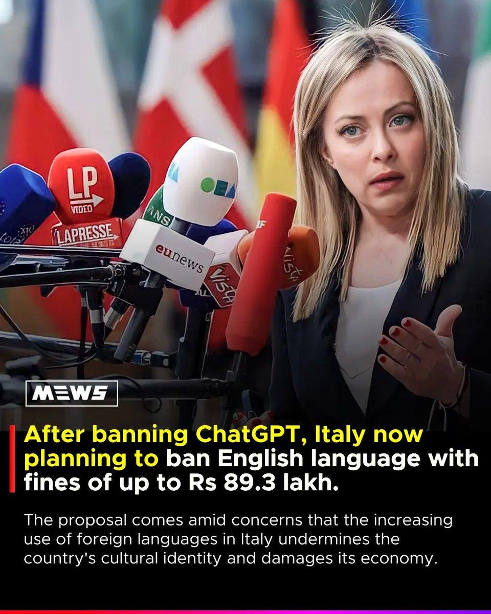After ChatGPT, Italy plans to ban English language_40.1
