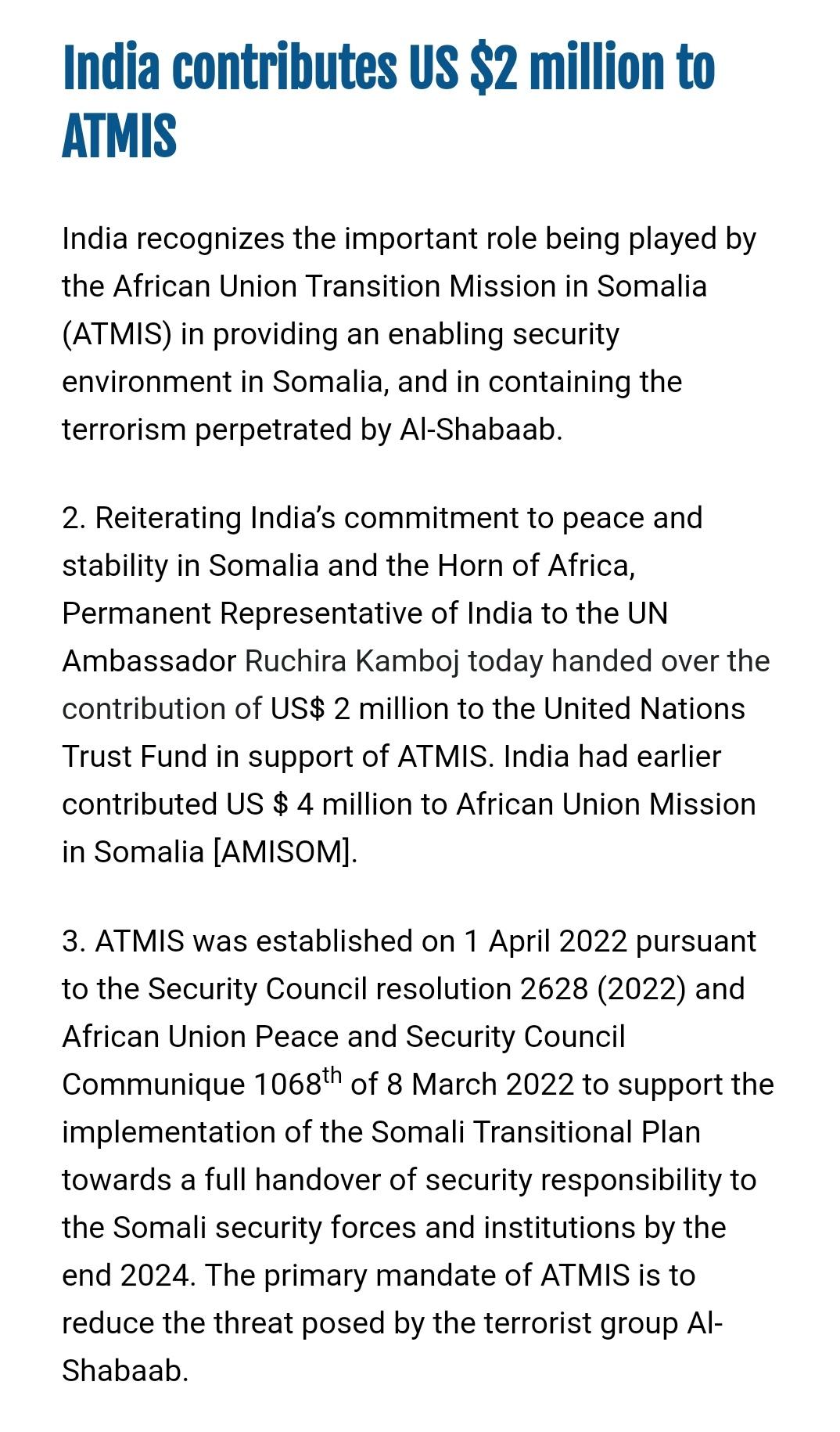 India gives $2 million to African Union Transition Mission in Somalia_40.1