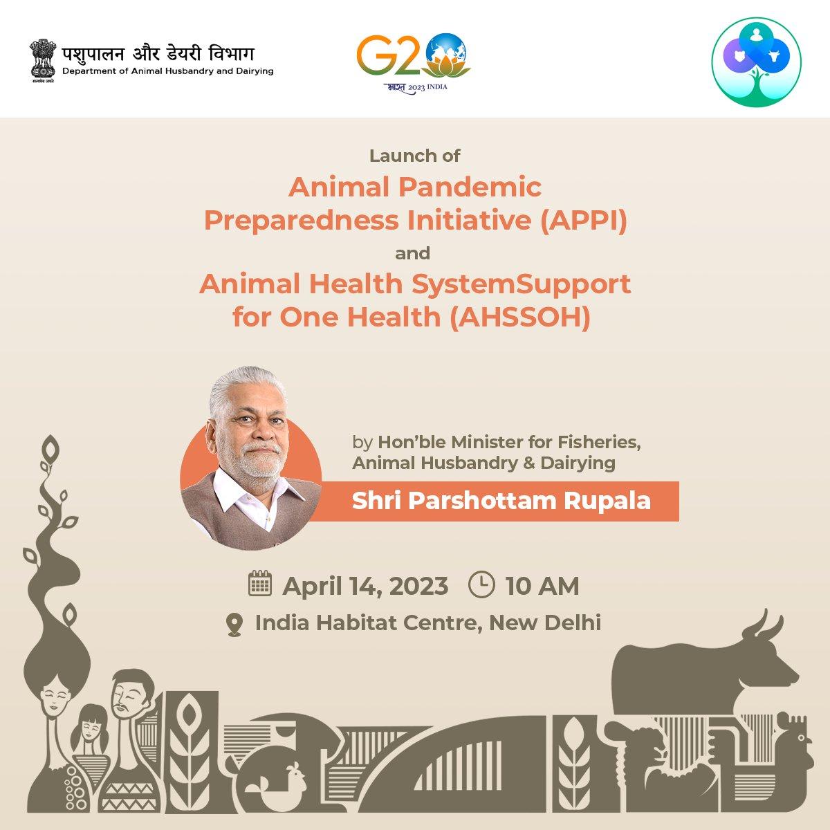 Minister Rupala to launch "Animal Pandemic Preparedness Initiative (APPI)"_40.1