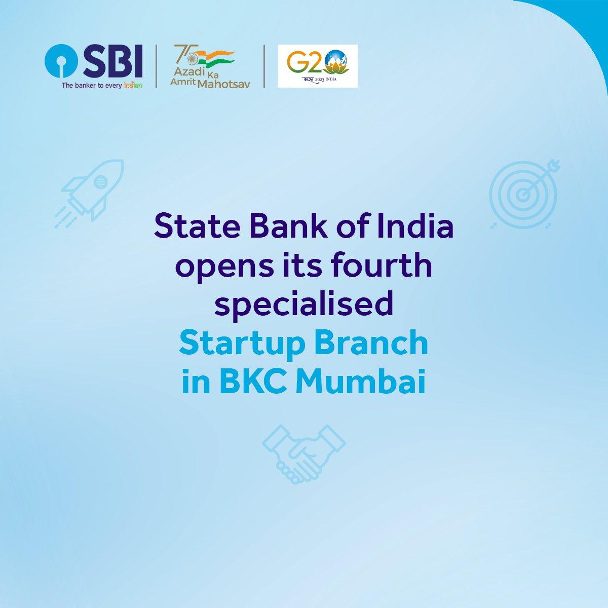 State Bank of India on Twitter: "Shri Dinesh Khara, Chairman, #SBI inaugurated Bank's 4th specialised branch for Startups in Mumbai's Bandra Kurla Complex. The Branch will provide all kinds of financial services