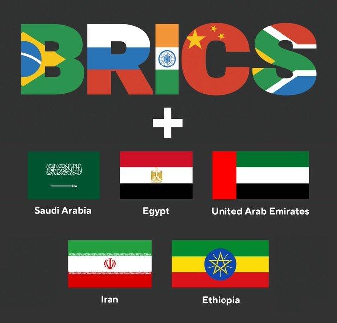 BRICS Welcomes New Members: Saudi Arabia, Egypt, UAE, Iran, and Ethiopia