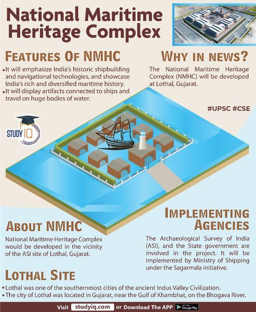 Govt's Ambitious Plan: National Maritime Heritage Complex in Lothal, Gujarat for an estimated cost of ₹4,500 Cr._40.1