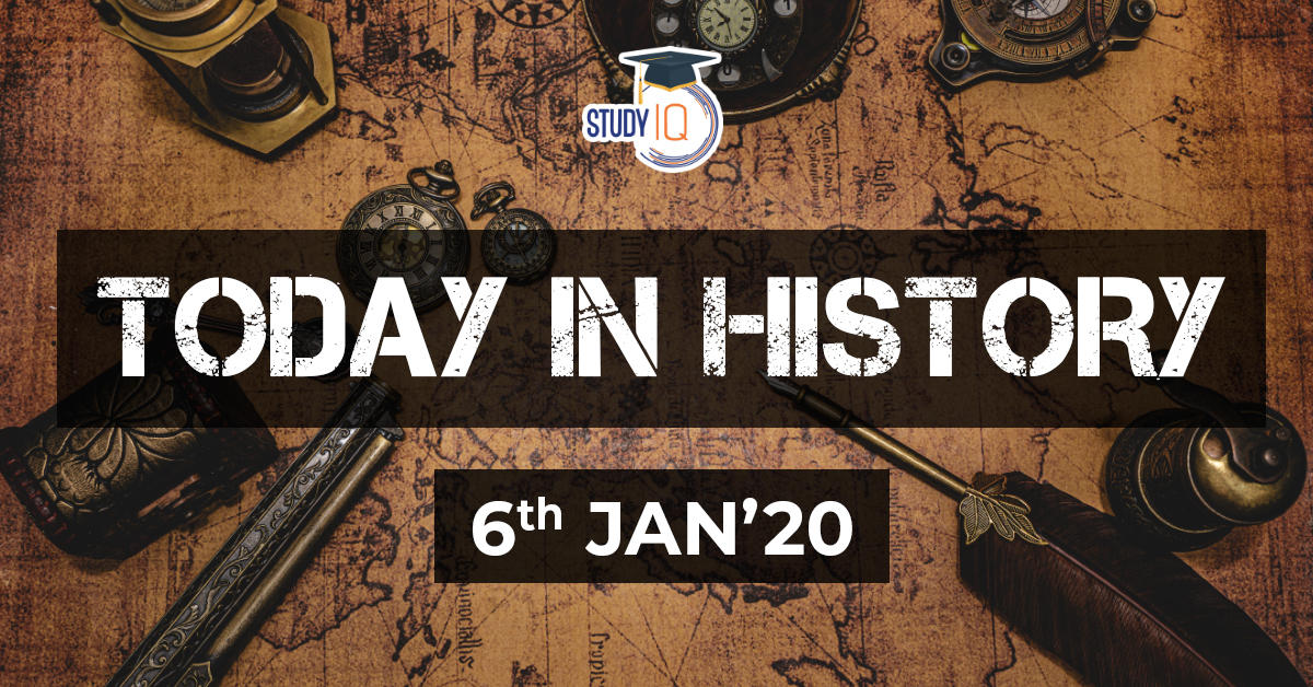 6th jan what happened today in history on this day