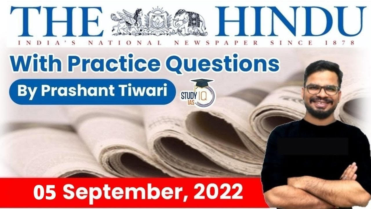 The Hindu Newspaper 5 September