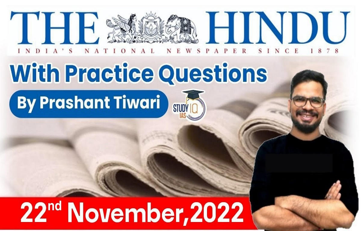 The Hindu Newspaper 22 November