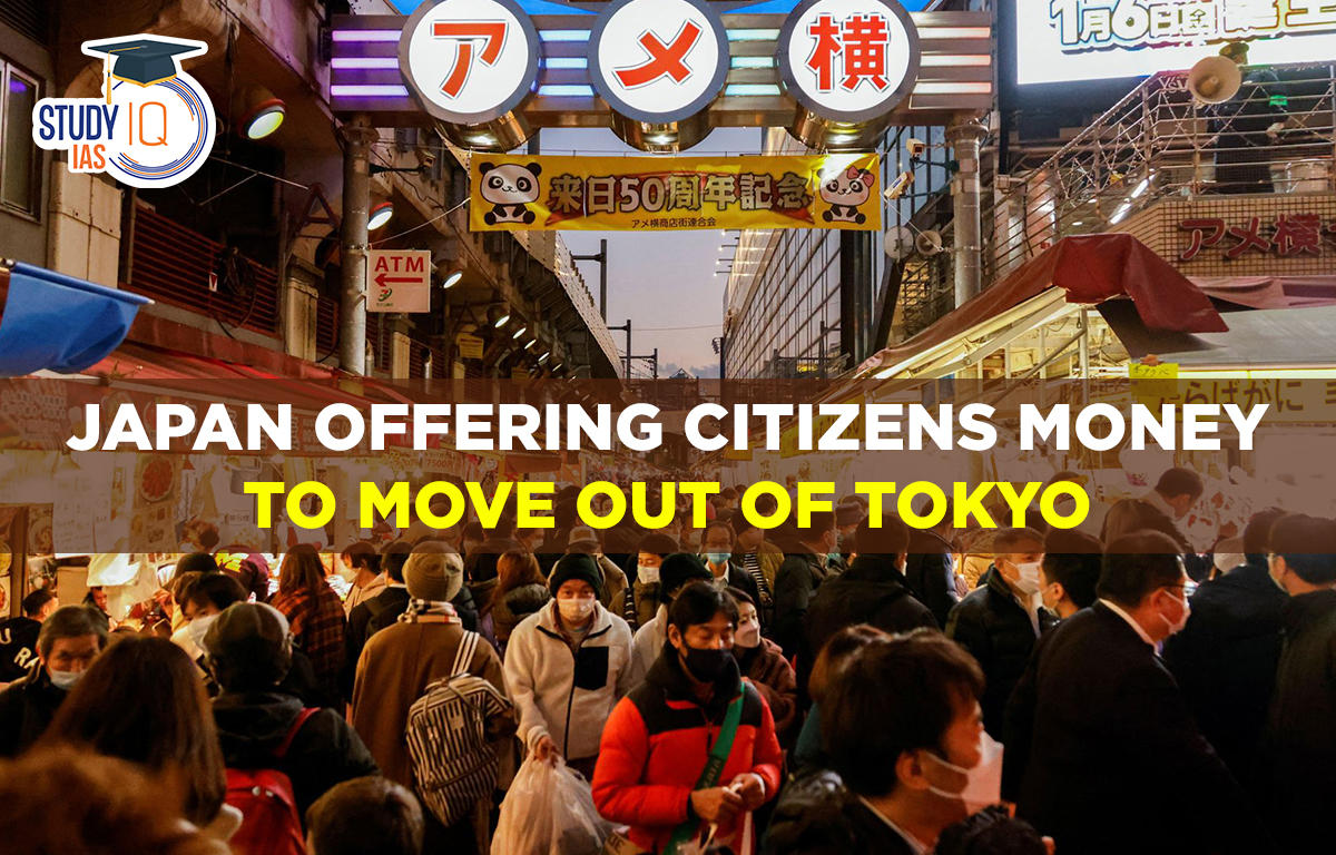 Japan offering citizens money to move out of Tokyo