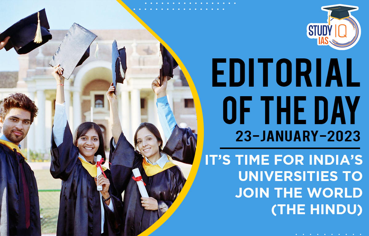 It’s time for India’s universities to join the world