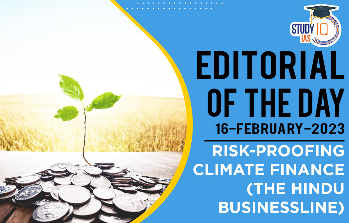 Risk-Proofing Climate Finance