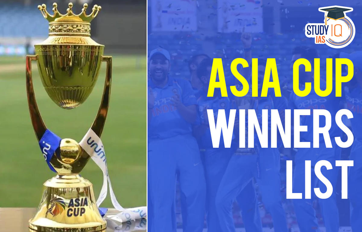 Asia Cup Winners List 1984 to 2023, India Won Asia Cup 2023