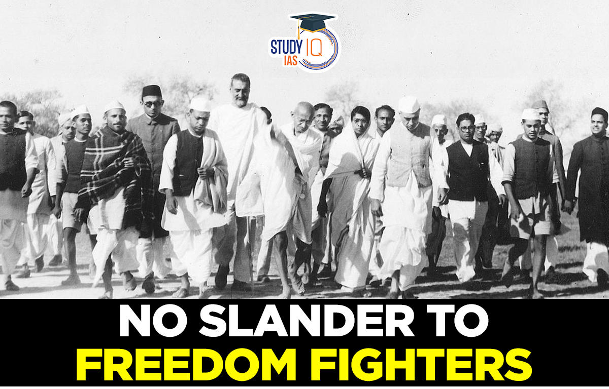 No Slander to Freedom Fighters