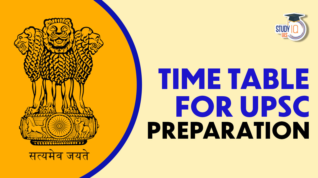 Time Table for UPSC Preparation, 1 Year Timetable for 2024