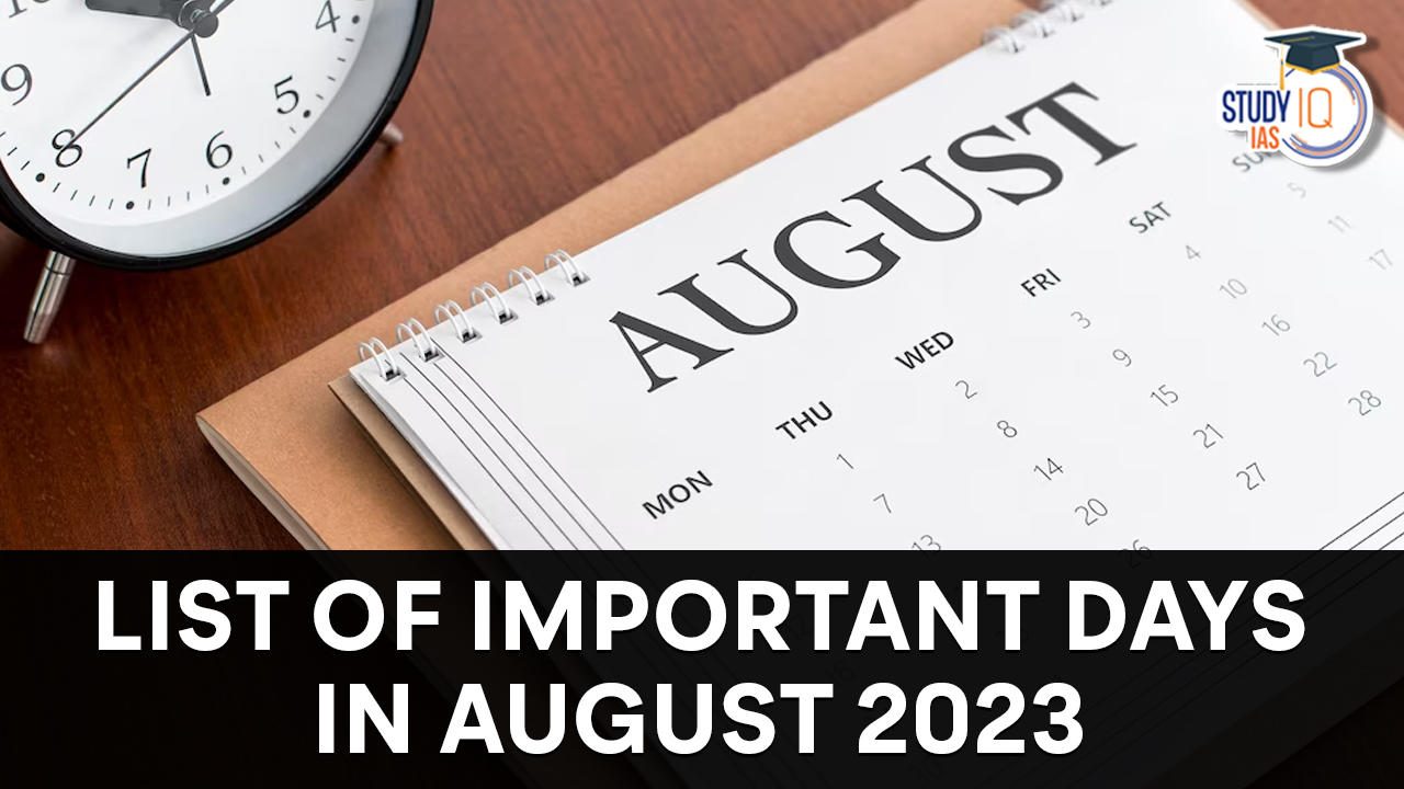 List of Important Days in August 2023, Check Detailed List