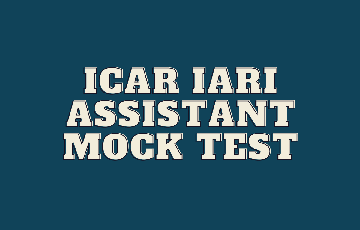 ICAR IARI Assistant Mock Test 2022 Out, Direct Link Here_30.1