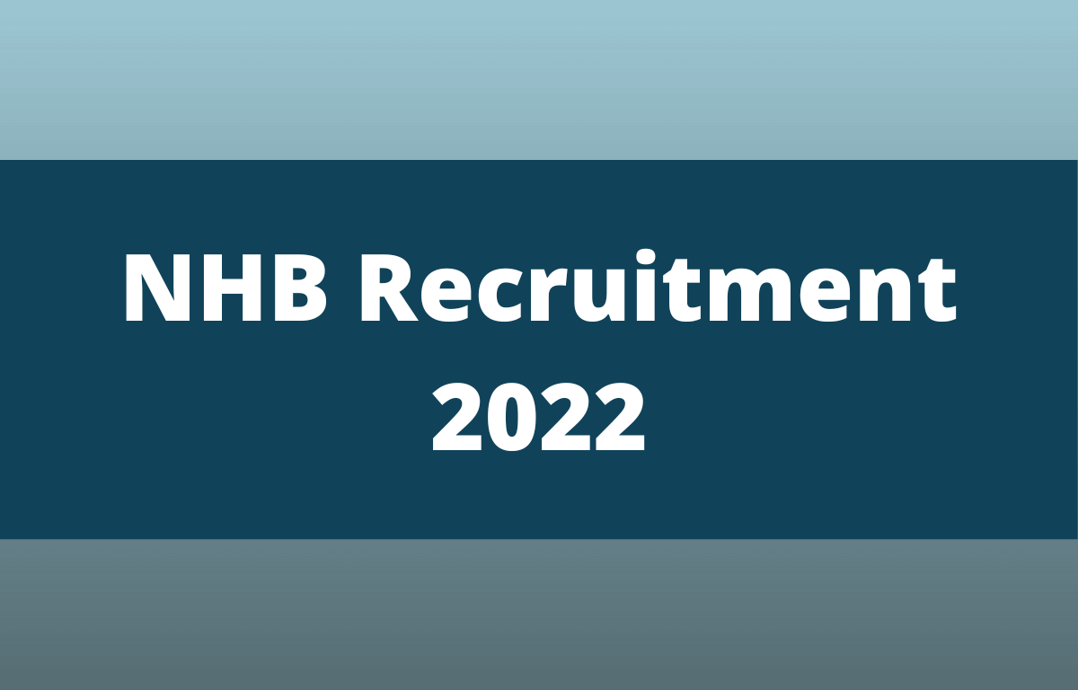 NHB Recruitment 2022 Notification Out for 14 Officers Posts_30.1