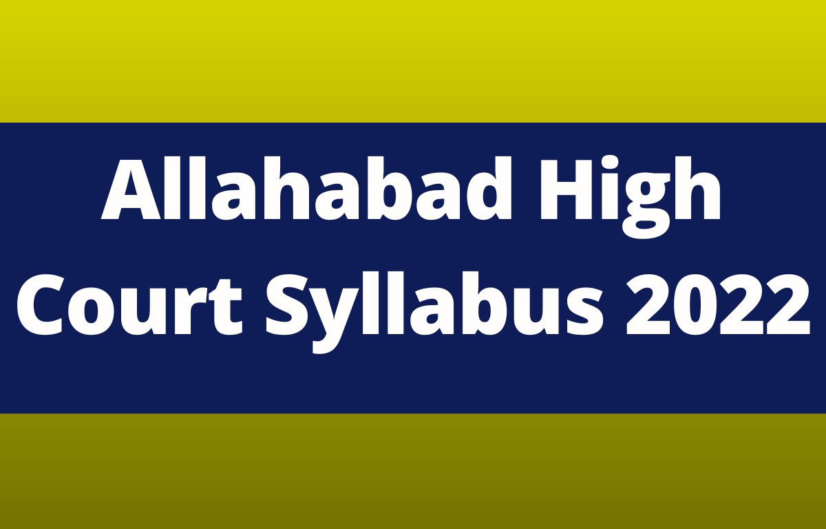 Allahabad High Court Syllabus 2022 PDF Download_30.1