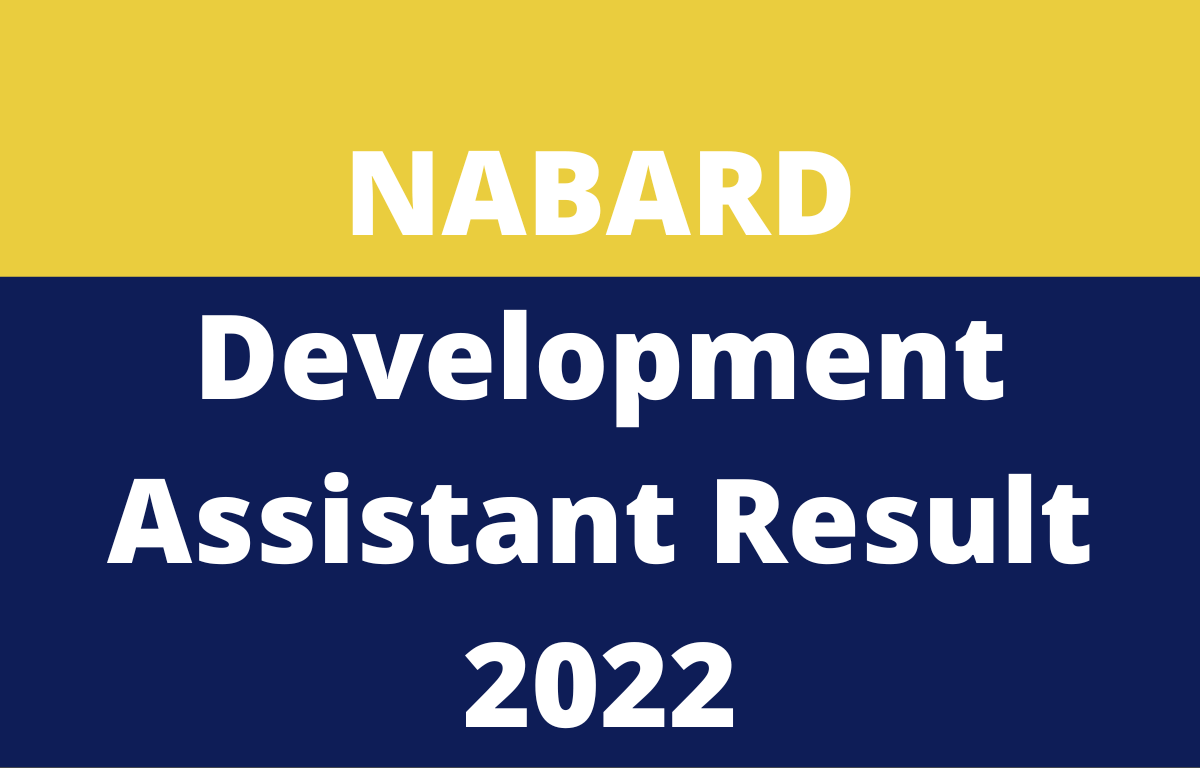 NABARD Development Assistant Result 2022, Direct Download Link_30.1