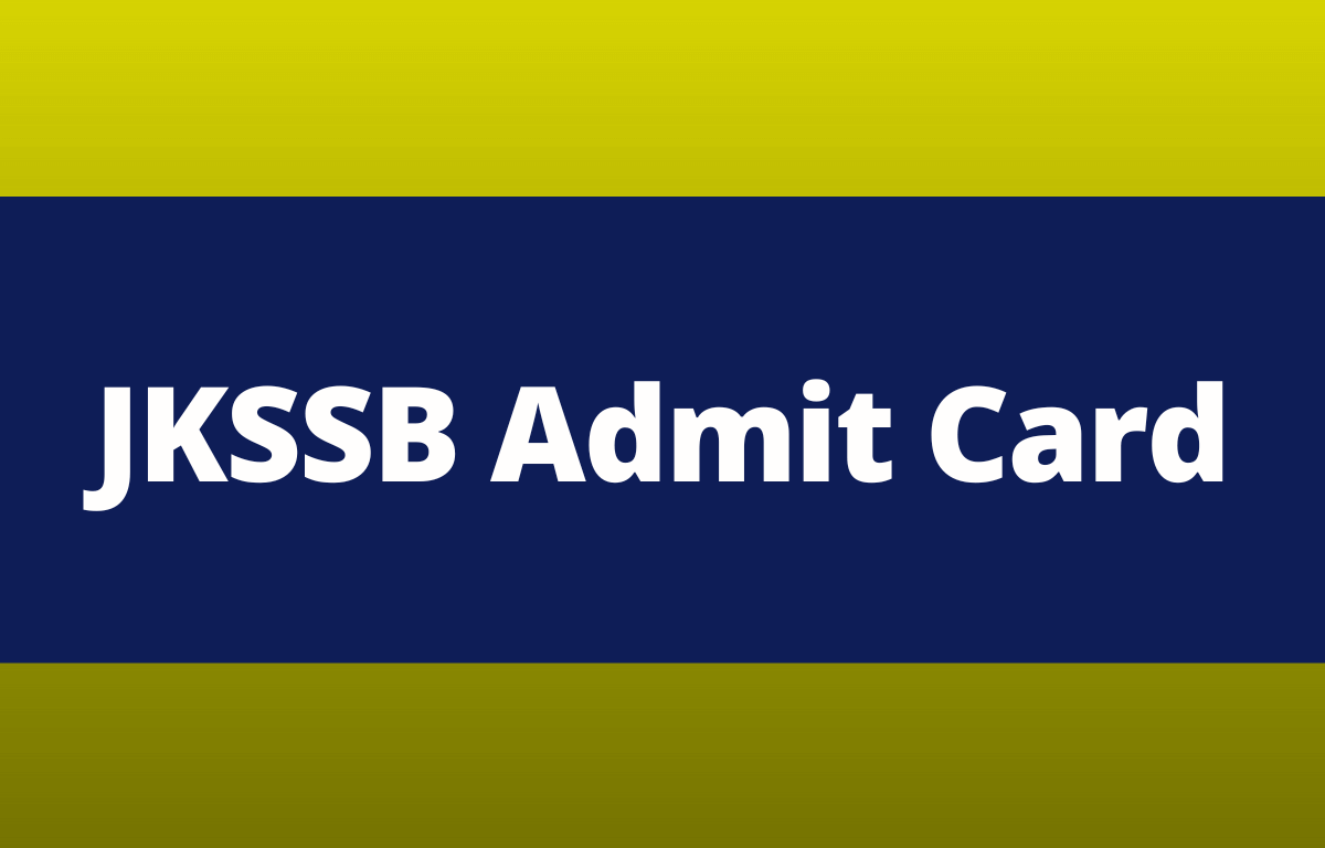 JKSSB Admit Card 2023 Out, Direct Link to Download_30.1