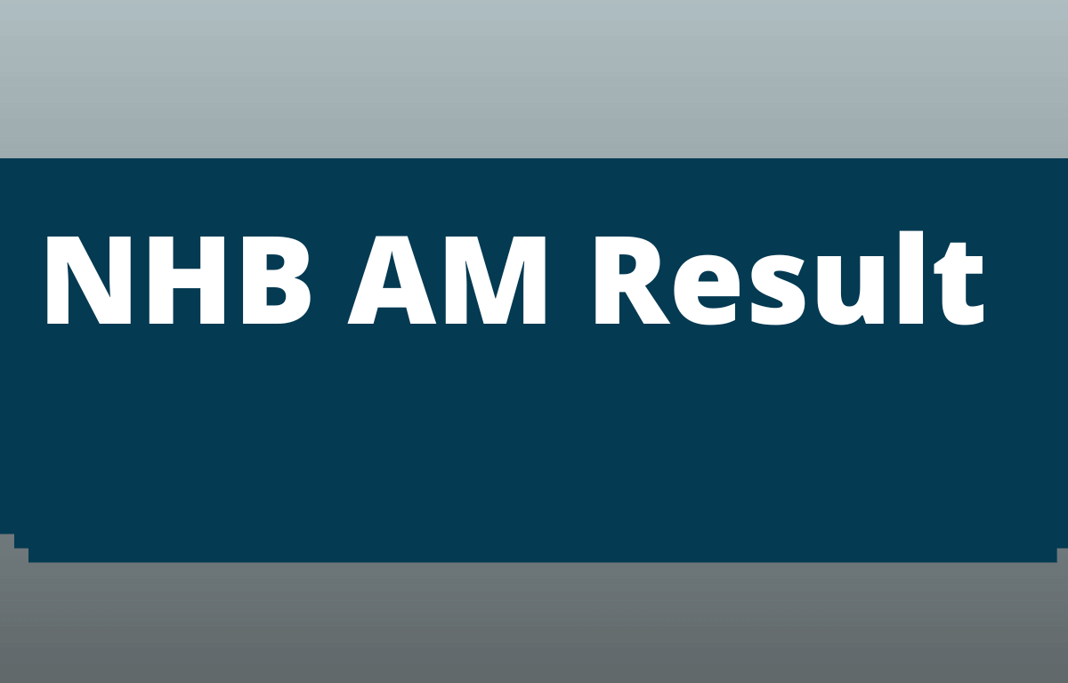 NHB AM Result 2023 Out, Download Assistant Manager Post Result PDF_30.1