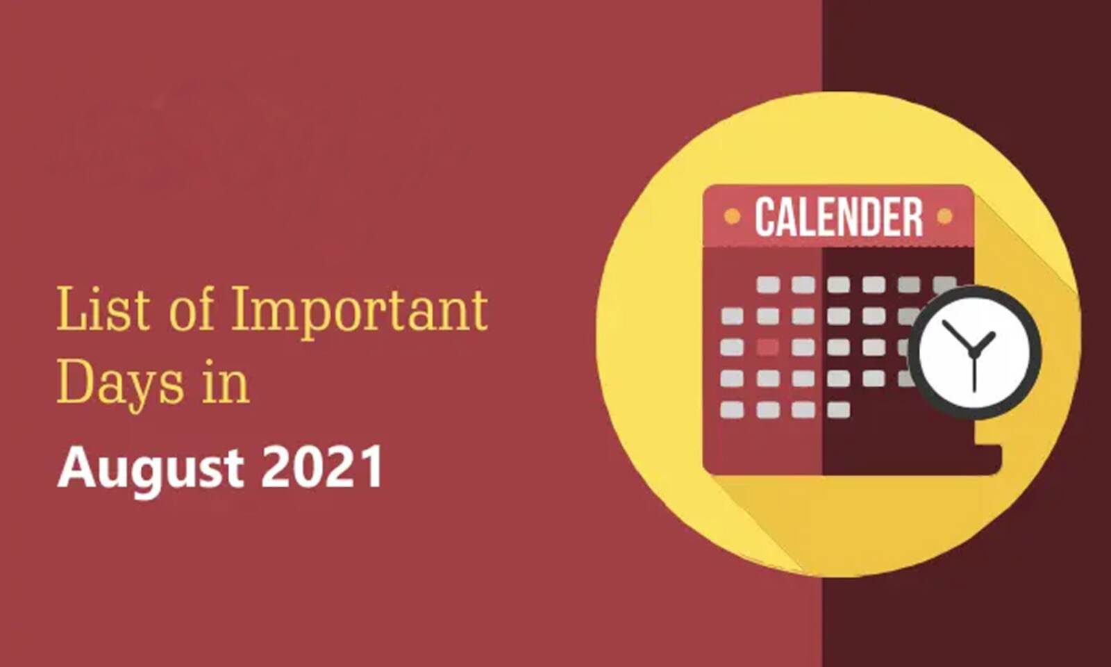 List of Important Days in August 2021 | 2021 ആഗസ്റ്റിലെ പ്രധാന ദിവസങ്ങളുടെ പട്ടിക_30.1