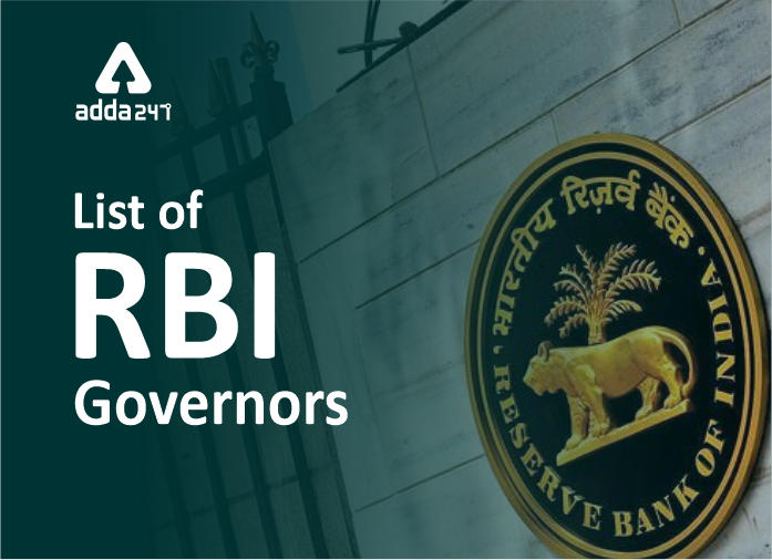 RBI Governors List| List of Governors From 1935 to 2021_30.1