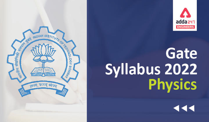 GATE Syllabus 2022 Physics, Check Detailed Syllabus Here |_30.1