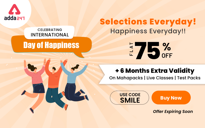 International Day of Happiness: Flat 75% Off + 6 months extra validity_30.1