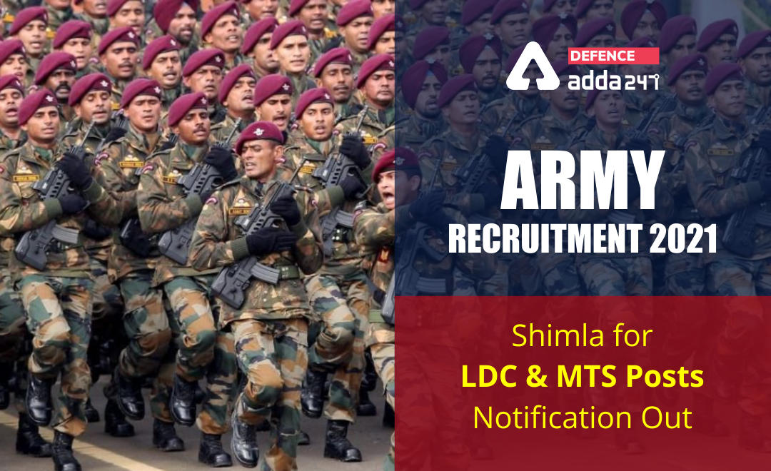 Army Recruitment 2021 Shimla for LDC & MTS Posts Notification Out_30.1