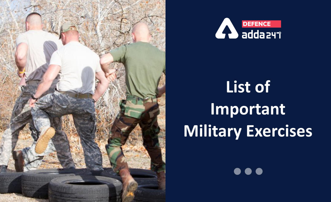 List of Important Military Exercises of India for CDS, NDA Exam_30.1