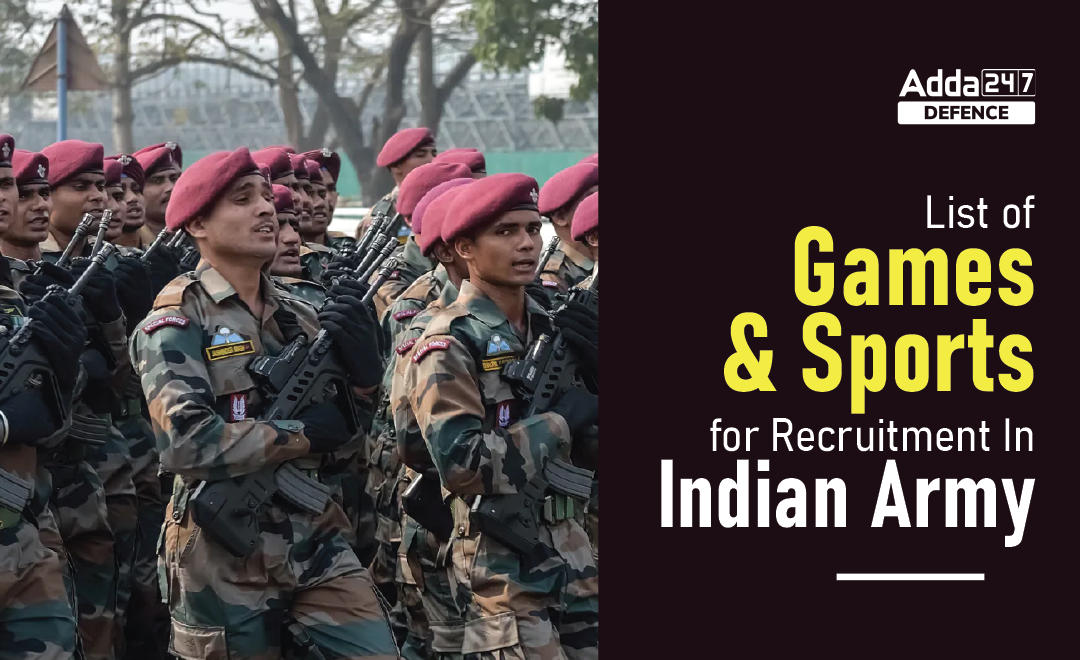 List of Games and Sports for Recruitment In Indian Army_30.1