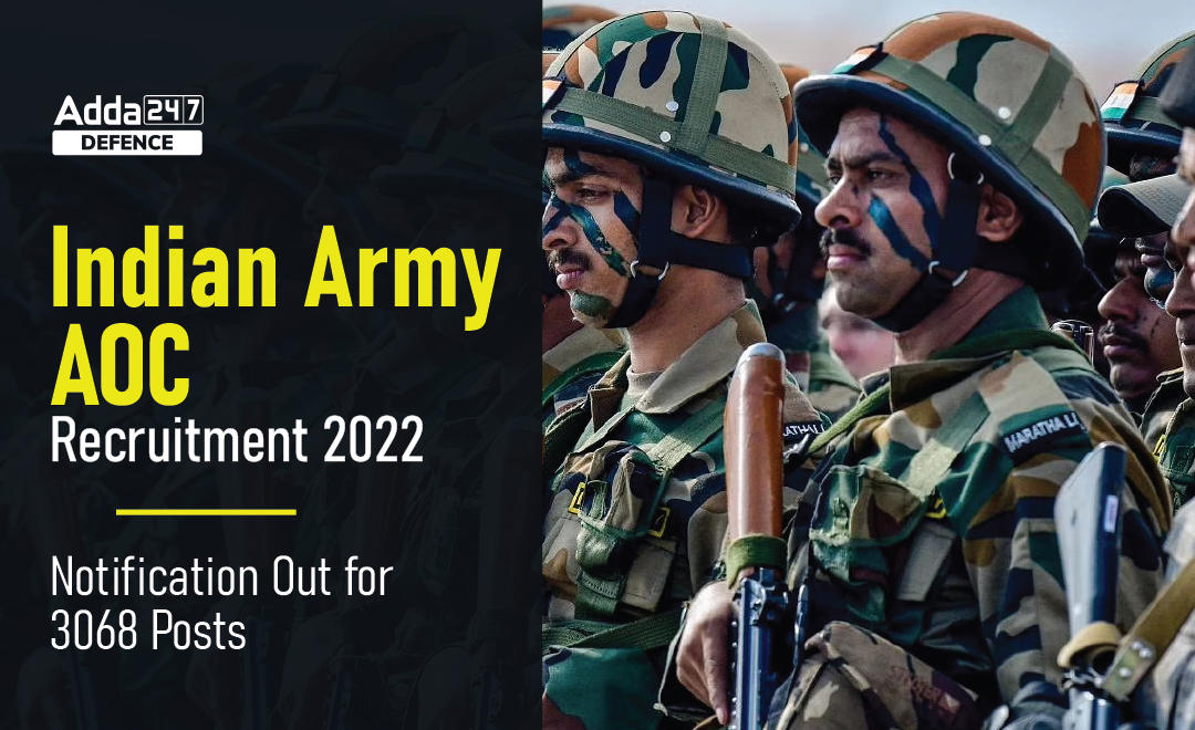 Army Ordnance Corps Recruitment 2022 Notification Out for 3068 Posts_30.1