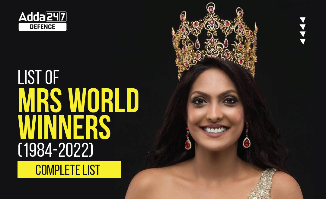 List of Mrs World Winners (19842022), Complete List